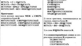 Что пишется после приставки в Дети
