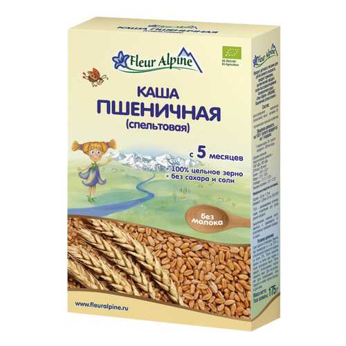 Каша безмолочная Fleur Alpine Пшеничная с 5 мес. 175 г в Дети