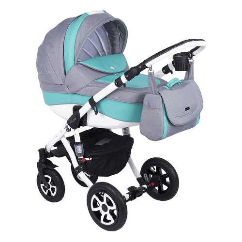 Коляска 3 в 1 Adamex Barletta Eco Green Grey в Дети