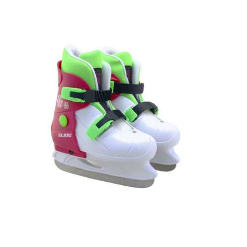 Коньки ледовые раздвижные Slide Pink, размер S (29-32) в Дети
